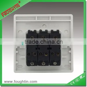 3 Gang 1 Way Switch 10A 250V Bakelite Plate Electric Wall Switch thumbnail-3