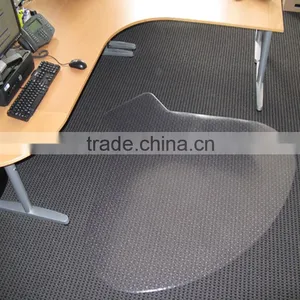 Fan - Shaped Non Studded Chair Mat For Hardwood Suitable and Washable thumbnail-1