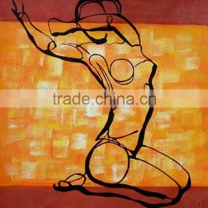 Abstract Acrylic Painting of People thumbnail-1