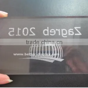 Clear Acrylic Laser Cutting Nameplate thumbnail-1