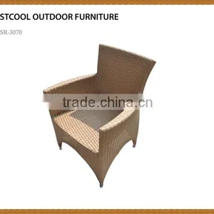 Cheap Outdoor Furniture PE Rattan White Reclining Chair thumbnail-2