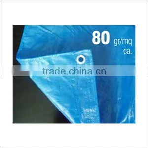 All Purpose Waterproof Blue PE Tarpaulin With Aluminium Eyelet thumbnail-1