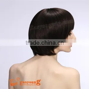 Black Synthetic Wigs, Ladies Short Bob Hair Cut Wigs thumbnail-1
