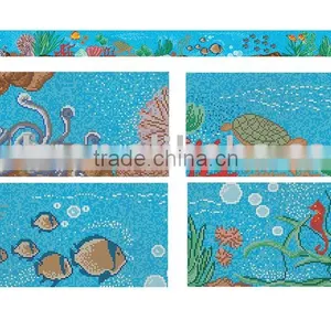 Mosaic Tiles With Fish Pattern thumbnail-1