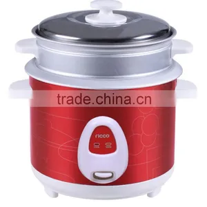 1L Cylinder Electric Rice Cooker With Steam Basket and Stainless Steel Lid thumbnail-1