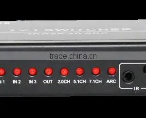 Hot Sale 3 by 1 HDMI Switcher With ARC, HDMI 1.4 thumbnail-2
