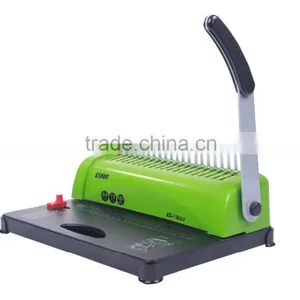Low Price High Quality Punching and Binding Machine With Green Plastic Shell thumbnail-1