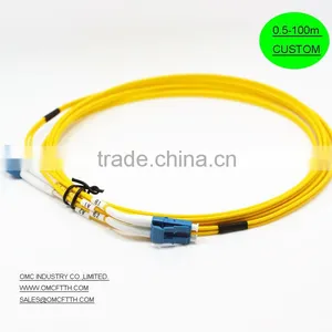Fiber Optic SM DX LC-LC 45degree Boot Patch Lead thumbnail-1