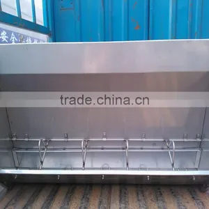 Double-side Stainless Steel Pig Feed Trough for Sale thumbnail-1