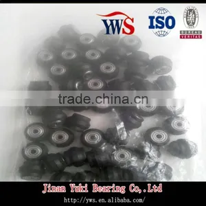 Black Polyurethane Coated Dual V-groove Bearing 623zz Customize Wheel Ball Bearing 623 thumbnail-4