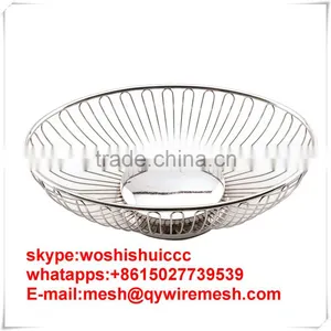 Fruit Bowl Holder Metal Chrome Grid Basket F0094 thumbnail-6