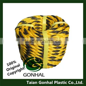 Gonhal High Quality 3 Strands Twisted Polyethylene 9mmx200m Mark Rope thumbnail-1