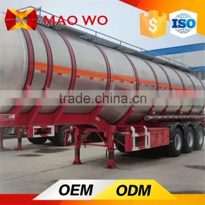 Hot Sale Stainless Steel Fuel Oil Tanker Semi Trailer for Exporting Africa thumbnail-2