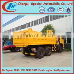 Dongfeng 6x4 Dump Truck With Crane, Dump Truck Mounted Crane thumbnail-4