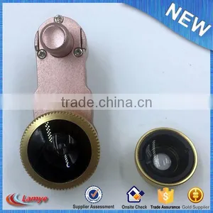 Universal Clip 3 IN 1 Mobile Phone Camera Lens Factory Price 0.67x Wide Angle / Fisheye 180 / Macro Selfie Lens thumbnail-3