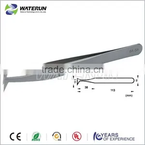 6A-SA Curved Stainless Steel Jewelry Tweezers With Curved Tweezer Tip thumbnail-1