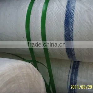 White Color Bale Net With Blue Side Strips thumbnail-1