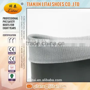 Green Black Cheap PVC Safety Rain Boots thumbnail-6