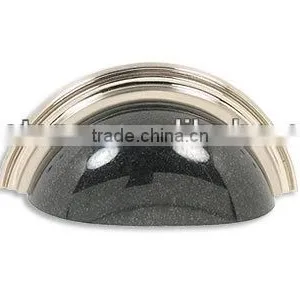 Cup Pull-AB-BN Granite Pull Cup Pull Brushed Nickel for Kitchen and Bathroom thumbnail-1