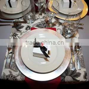 Wedding Table Charger Plate Silver Show Plate thumbnail-1