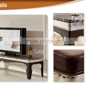 TH372 New Design Red Marble Modern Dining Tabel thumbnail-3