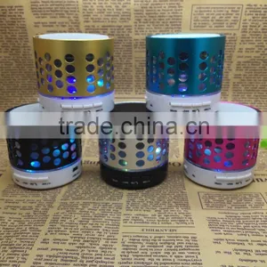 Round Hole Wireless Small Mobile Phone Bluetooth Speakers Subwoofer TF Card Speaker Hands-free Speaker With LED FM thumbnail-6