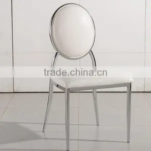 Cheap Round Back Stainless Steel Dining Chairs for Sale thumbnail-4