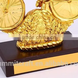 Custom Goldern Resin Bicycle Sports Trophies New Designs Award thumbnail-6