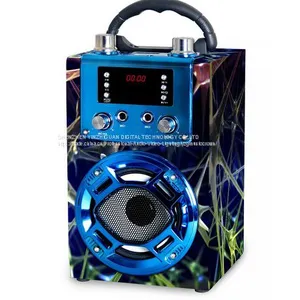 Portable Karaoke Wooden Bluetooth Speaker Box thumbnail-4