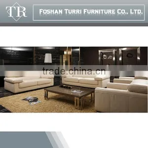 New Design Italiy Top Grade Leather Adjustable Headrest Sofa thumbnail-1