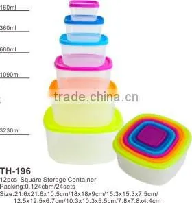 Wholesale Plastic Clear Square Storage Container With Lid thumbnail-6