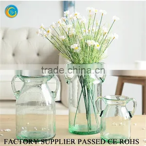 Cylinder Bubble Clear Antique Wedding Glass Vase thumbnail-5