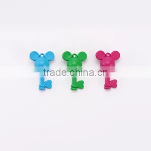 New Design Fancy Heart Key With Mickey Mouse Top 6 Color Crayon, 6 pk Mickey Key Wax Crayon, Novelty Mickey Shaped Crayon Set thumbnail-1