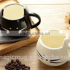 Factory Directly Sell Black Cat Shaped Ceramic Mug thumbnail-2