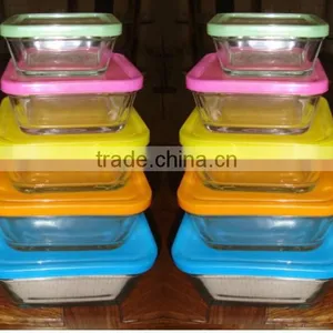 Wholesale Colorful Glass Bowl Set thumbnail-1