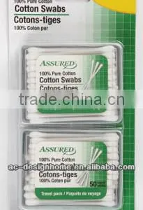 100 PCS 7.75CM/3" PLASTIC STICK COTTON SWABS thumbnail-1