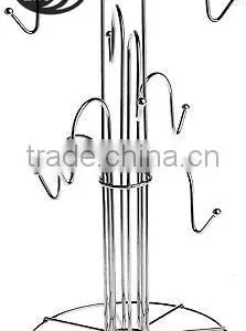 Silver Metal Mug Rack Tea Cup Rack Tree for Kitchen Show thumbnail-2