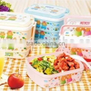 Plastic Rectangular Portable Three Layers Lunch Box/Insulation Boxes thumbnail-1