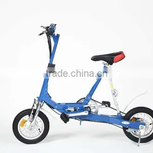 12" Mini Electric Folding Bike Mini Fold Electric Bike thumbnail-1