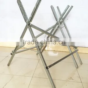Portable Foldable Heavy Duty Steel Saw Horse, Saw Wood Stand/stent , Saw Trestle for Garden Working thumbnail-1