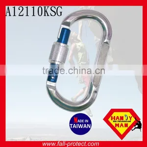 25KN O Type Mountain Rock Climbing Aluminum Carabiner For Rescue thumbnail-1