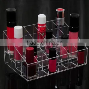 Clear Acrylic 24 Lipstick Holder Display Stand Cosmetic Organizer Makeup Case thumbnail-4