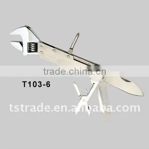 2014 New Stainless Steel Multi Wrench/multi Tools,multi Function Tools Pocket Tool T103-6 thumbnail-1