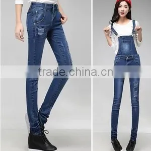 The Spring and Autumn Period and the New Removable Denim Overalls/ladies Loose Show Thin Jumpsuits thumbnail-3