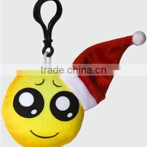 Cheap Christmas Keychain Stuffed Emoji Gift Plush Promotional Keychain thumbnail-4