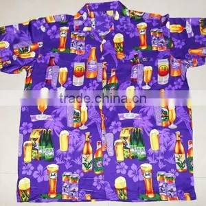 Beer Bottle Print Hawaiian Shirts thumbnail-3