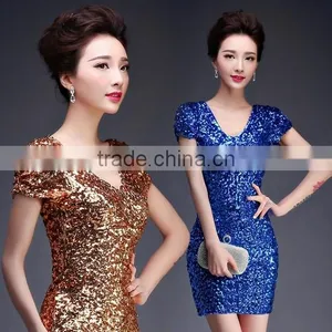 Sexy Tight Sequin Evening Porn Latest Fashion Office Dress thumbnail-1