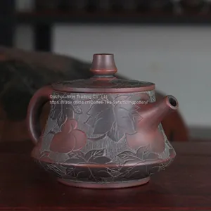 Clay Tea Pot 160ml Nixing Pottery Teapot Kung Fu Tea Set Family Use Pot thumbnail-3
