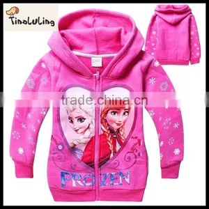 Wholesale Children Plain Hoodies for Kids Kids Fleece Jacket Children Winter Clothes thumbnail-1