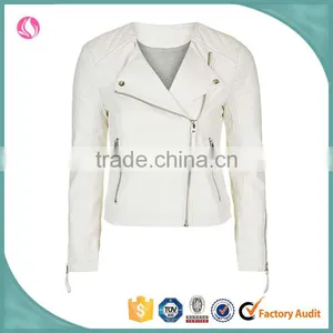 Wholesale Cheap Girl PU Leather Moto Jacket thumbnail-1